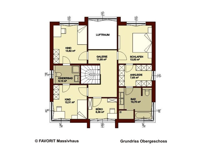 Massivhaus Citylife 178 von FAVORIT Massivhaus Schlüsselfertig ab 453020€, Stadtvilla Grundriss 2