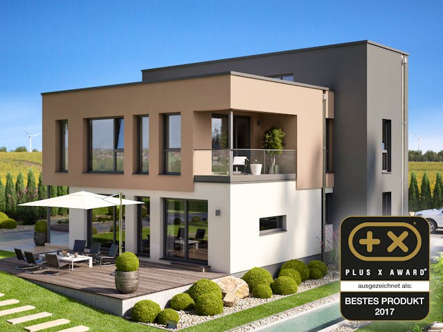 Fertighaus CONCEPT-M 198 Mülheim-Kärlich von Bien-Zenker Schlüsselfertig ab 637715€, Cubushaus Außenansicht 1