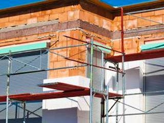 Dämmung, Bild eines Neubaus, dessen Fassade gerade gedämmt wird, Foto: Gina Sanders / fotolia.com Dämmung, Bild eines Neubaus, dessen Fassade gerade gedämmt wird, Foto: Gina Sanders / fotolia.com