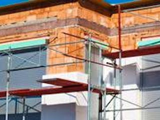 Dämmung, Bild eines Neubaus, dessen Fassade gerade gedämmt wird, Foto: Gina Sanders / fotolia.com Dämmung, Bild eines Neubaus, dessen Fassade gerade gedämmt wird, Foto: Gina Sanders / fotolia.com