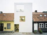 kleines Haus, schmales Grundstück, Baulücke in Landskrona, Foto: Elding Oscarson