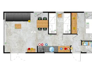 Fertighaus Texel von Easy Homes - Tiny- & Modulhäuser Schlüsselfertig ab 129900€, Bungalow Grundriss 10