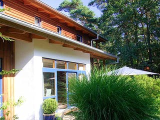 Fertighaus Margret (KfW-Effizienzhaus 40 EE) von Dammann-Haus Schlüsselfertig ab 508800€, Pultdachhaus Außenansicht 6