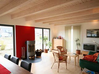 Fertighaus Petra (KfW-Effizienzhaus 40 EE) von Dammann-Haus Schlüsselfertig ab 344900€, Pultdachhaus Innenansicht 1