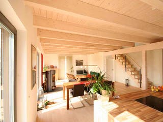 Fertighaus Petra (KfW-Effizienzhaus 40 EE) von Dammann-Haus Schlüsselfertig ab 344900€, Pultdachhaus Innenansicht 2