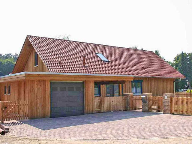 Fertighaus Rosi 2 (KfW-Effizienzhaus 40 EE) von Dammann-Haus Schlüsselfertig ab 372600€, Bungalow Außenansicht 1