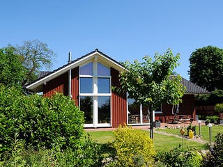 Fertighaus Rosi 3 (KfW-Effizienzhaus 40 EE) von Dammann-Haus Schlüsselfertig ab 328300€, Bungalow Außenansicht 2