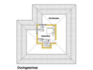 Fertighaus Susanne (KfW-Effizienhaus 40 EE) von Dammann-Haus Schlüsselfertig ab 381800€, Stadtvilla Grundriss 2