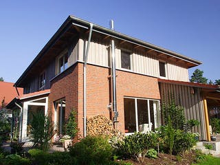 Fertighaus Wieke (KfW-Effizienzhaus 40 EE) von Dammann-Haus Schlüsselfertig ab 492100€, Stadtvilla Außenansicht 1