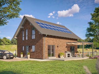 Fertighaus Destiny-E-140 E1 von Danhaus Deutschland, Satteldach-Klassiker Außenansicht 1