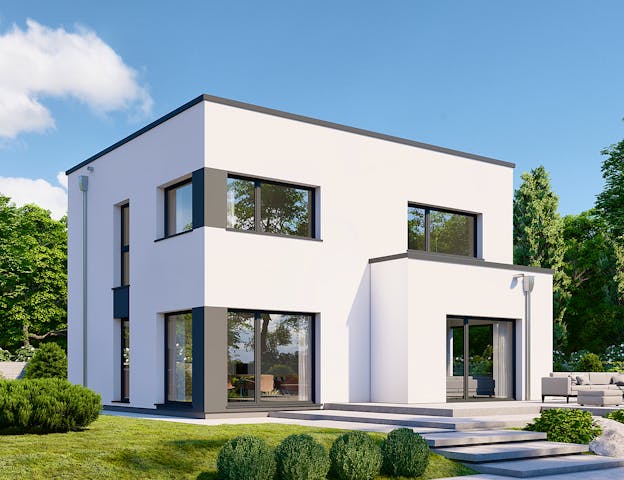 Schlüsselfertige Stadtvilla im Kubusstil von Danwood