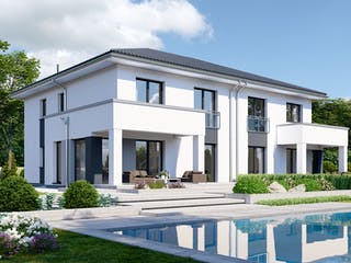 Fertighaus Partner 155W von Danwood - Österreich Schlüsselfertig ab 350900€, Stadtvilla Außenansicht 1 Fertighaus Partner 155W von Danwood - Österreich Schlüsselfertig ab 350900€, Stadtvilla Außenansicht 1