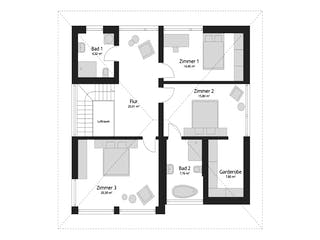 Fertighaus NEXT 176W von Danwood - NEXT by Danwood Schlüsselfertig ab 554400€, Stadtvilla Grundriss 2