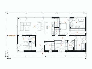 Fertighaus Vision 178 von Danwood - VISION by Danwood Schlüsselfertig ab 780700€, Bungalow Grundriss 1