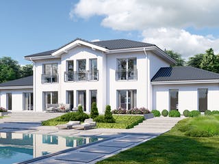 Fertighaus Classic 266 von Danwood Schlüsselfertig ab 537800€, Stadtvilla Außenansicht 2