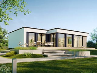 Fertighaus Next 110 F von Danwood - NEXT by Danwood Schlüsselfertig ab 370900€, Bungalow Außenansicht 2
