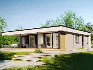 Fertighaus Next 110 FT von Danwood - NEXT by Danwood Schlüsselfertig ab 397600€, Bungalow Außenansicht 2