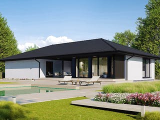 Fertighaus Next 140 WT von Danwood - NEXT by Danwood Schlüsselfertig ab 488700€, Bungalow Außenansicht 2