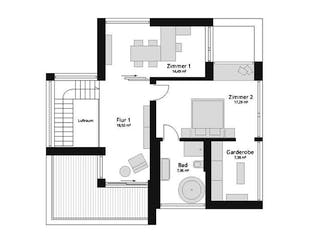 Fertighaus Next 145 - MH Fellbach von Danwood - NEXT by Danwood, Cubushaus Grundriss 2