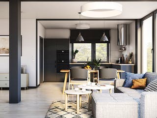 Fertighaus Next 80 FT von Danwood - NEXT by Danwood Schlüsselfertig ab 292600€, Bungalow Innenansicht 2