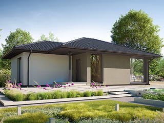 Fertighaus Next 80 W von Danwood - NEXT by Danwood Schlüsselfertig ab 286800€, Bungalow Außenansicht 1