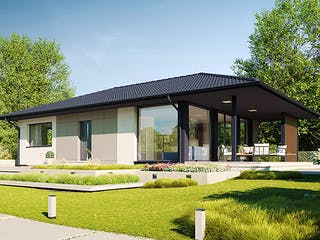 Fertighaus Next 90 WT von Danwood - NEXT by Danwood Schlüsselfertig ab 315800€, Bungalow Außenansicht 1