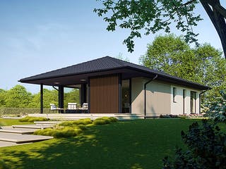 Fertighaus Next 90 WT von Danwood - NEXT by Danwood Schlüsselfertig ab 315800€, Bungalow Außenansicht 2