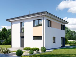 Fertighaus Park 131W von Danwood Schlüsselfertig ab 284600€, Stadtvilla Außenansicht 2