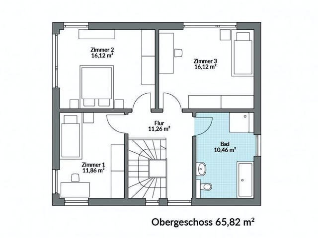 Fertighaus Park 133W von Danwood Schlüsselfertig ab 268200€, Stadtvilla Grundriss 2