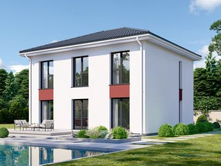 Fertighaus Park 140.1W von Danwood Schlüsselfertig ab 298400€, Stadtvilla Außenansicht 2