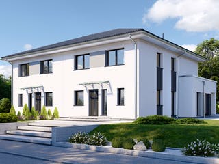 Fertighaus Partner 155W von Danwood Schlüsselfertig ab 325900€, Stadtvilla Außenansicht 2
