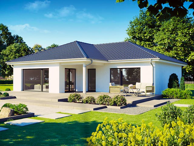 Fertighaus Perfect 112 von Danwood Schlüsselfertig ab 260800€, Bungalow Außenansicht 1