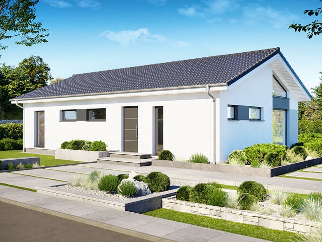 Fertighaus Perfect 113 von Danwood Schlüsselfertig ab 279000€, Bungalow Außenansicht 1