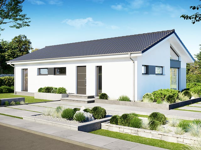 Fertighaus Perfect 113 von Danwood Schlüsselfertig ab 261600€, Bungalow Außenansicht 1