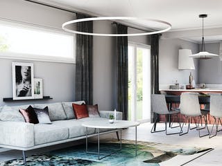 Fertighaus Point 138.1 von Danwood Schlüsselfertig ab 276600€, Satteldach-Klassiker Innenansicht 1