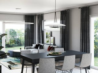 Fertighaus Point 138.1 von Danwood Schlüsselfertig ab 276600€, Satteldach-Klassiker Innenansicht 2