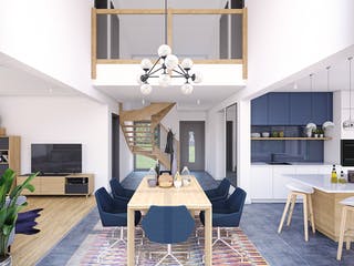 Fertighaus Point 140 von Danwood Schlüsselfertig ab 327100€, Satteldach-Klassiker Innenansicht 4