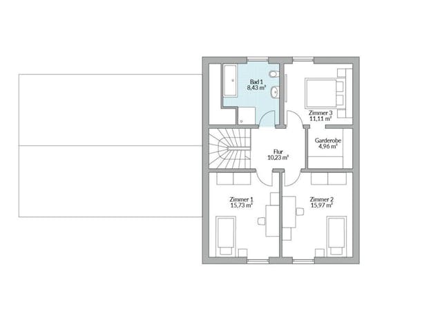 Fertighaus Privat 174 von Danwood Schlüsselfertig ab 420200€, Satteldach-Klassiker Grundriss 2