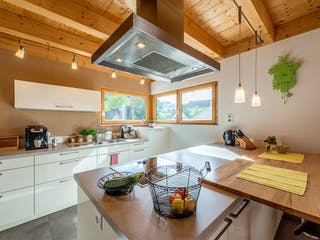 Blockhaus D152 Sum von Frammelsberger Holzbau, Satteldach-Klassiker Innenansicht 3