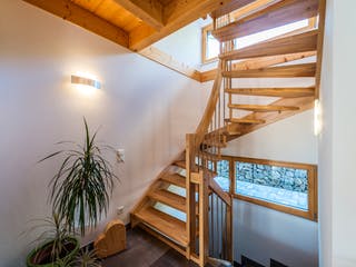 Blockhaus D152 Sum von Frammelsberger Holzbau, Satteldach-Klassiker Innenansicht 5