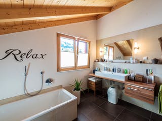 Blockhaus D152 Sum von Frammelsberger Holzbau, Satteldach-Klassiker Innenansicht 7