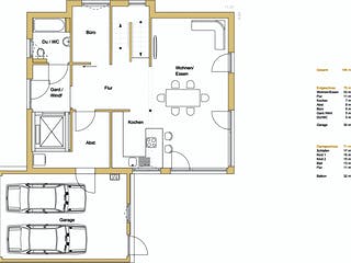 Blockhaus D146 Köstler von Frammelsberger Holzbau, Satteldach-Klassiker Grundriss 1
