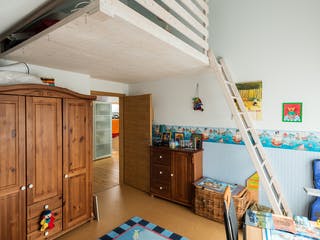 Blockhaus D176 Becker von Frammelsberger Holzbau, Satteldach-Klassiker Innenansicht 5