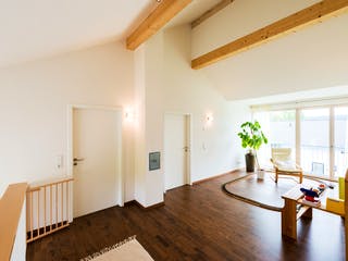 Blockhaus D183 Eisele von Frammelsberger Holzbau, Pultdachhaus Innenansicht 4