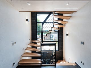 Blockhaus D282 Kocher von Frammelsberger Holzbau, Satteldach-Klassiker Innenansicht 6