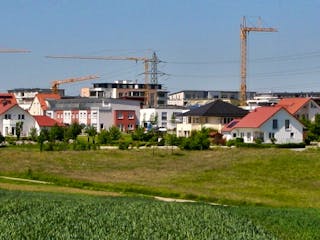 Neubaugebiet Häuser