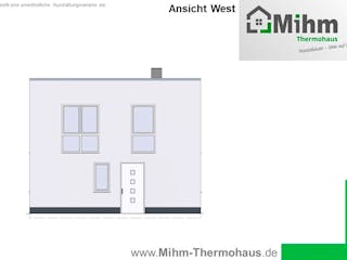 Massivhaus Idealo105FD von Mihm Thermobau, Cubushaus Außenansicht 8