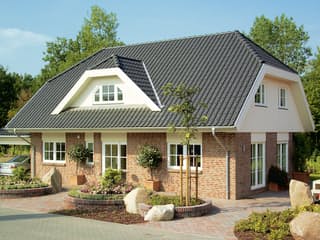 Fertighaus Glücksburg von Danhaus Deutschland Schlüsselfertig ab 431266€, Satteldach-Klassiker Außenansicht 1