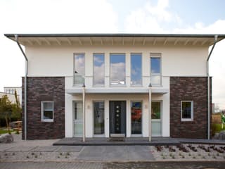 Fertighaus Diana - MH Köln-Frechen von GUSSEK HAUS Schlüsselfertig ab 463400€, Pultdachhaus Außenansicht 5