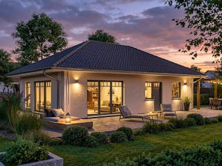 Massivhaus Sellin 99 von TIMOWA Massivhäuser Schlüsselfertig ab 249900€, Bungalow Außenansicht 2